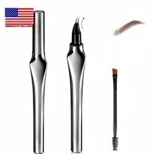 Eyebrow Pen with Ultra-Fine 2-Fork-Tip, Eyebrow Pencil for Natural Hair-Like Bro