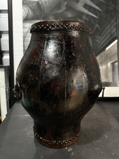 Antique-Style Decorative Drum with Riveted Details