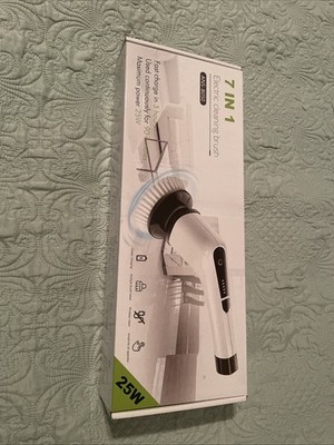 7 in 1 Electric Cleaning Spin Brush Kit Wireless rechargeable 25W ANS-8050 White