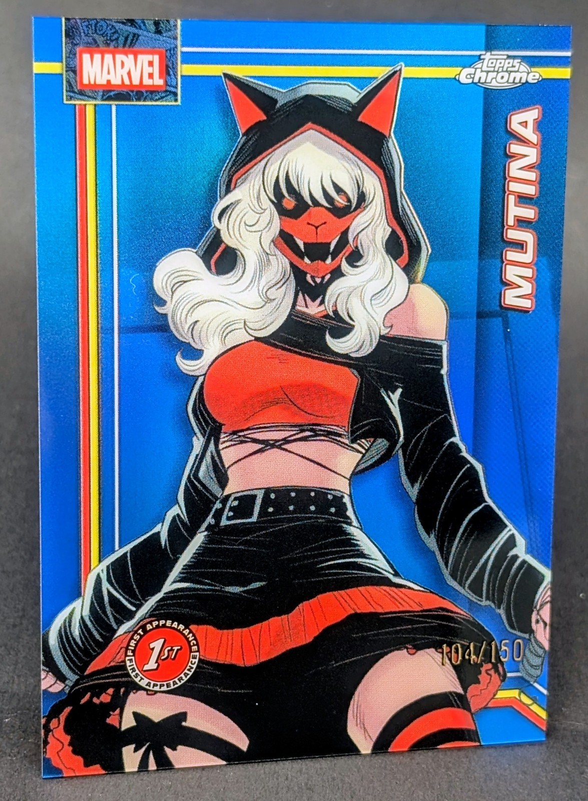 2026 Topps Chrome Marvel MUTINA Blue Refractor /150 DEBUT #084  X-Men