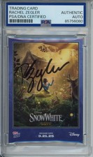 2025 Topps Now Disney Card Snow White Rachel Zegler SIGNED Autograph PSA DNA COA
