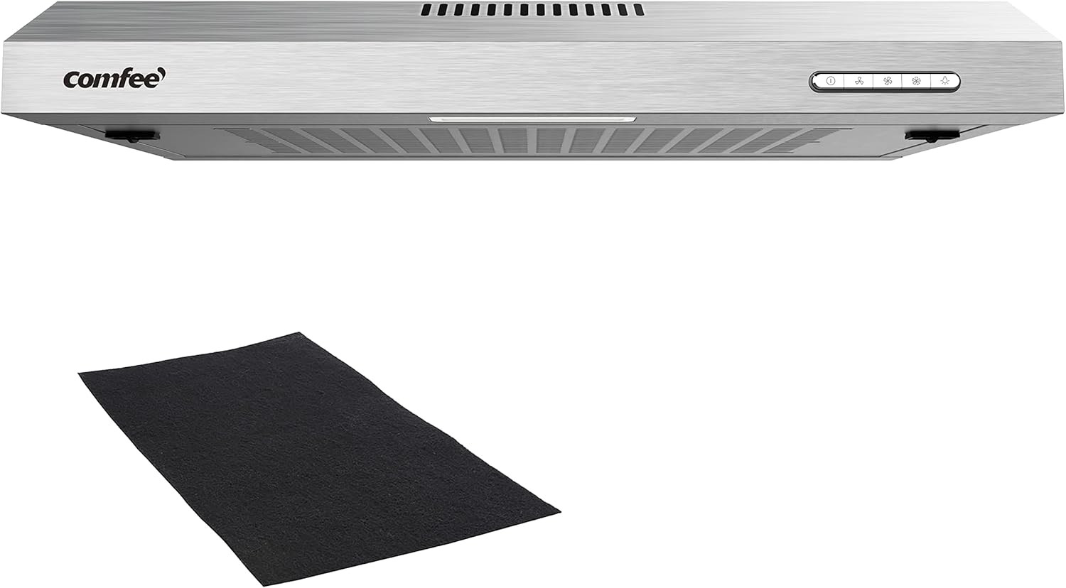 Cappa Aspirante 60 Cm SLIF17SS-60 a LED Sottopensile Aspiratore a Parete Aspiraz