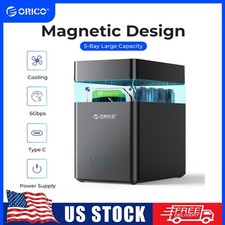 ORICO 5/2 Bay Hard Drive Enclosure 3.5" SATA HDD Docking Station USB3.0/Type C