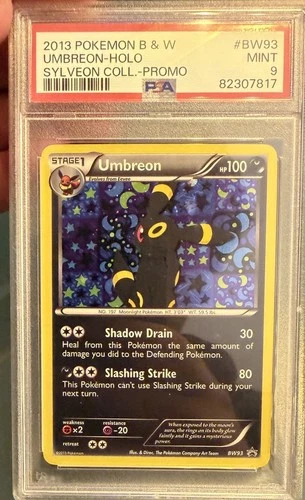 2013 POKEMON B&W PROMO SYLVEON COLL #BW93 UMBREON-HOLO PSA 9 LOW POP