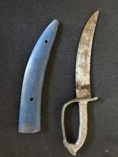 Vintage Handcrafted Iron Blade Metal Handle Safety Dagger Katar With Cover