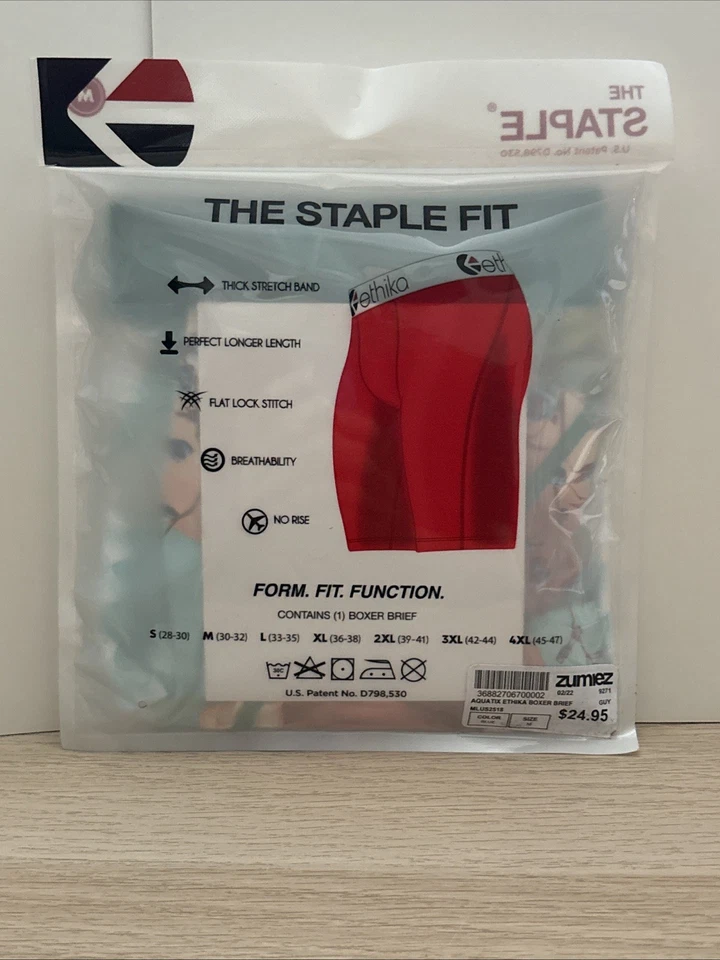 Calzoncillos boxer Ethika Aquatix azul mediano Foto 4 de 4