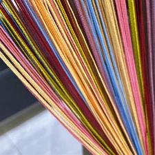 2pack Doorways Door String Curtain 100X200cm Wall Panel Fringe Window Room Bl...