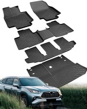 Floor Mats Cargo Liner for Toyota Highlander 2020-2025 Only for Bench Seat...