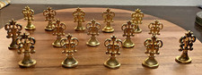 Vintage Brass Ornate Wax Seal Sealing Stamps, 15 LETTERS: ADEFGHIKONQUVWY NICE