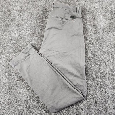 Strellson Chino Pants Mens 32/32 Grey Good Rypton-D Regular Fit Cotton Trousers