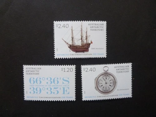 Australian Antarctic Territory 2023 250th Circumnavigation Set 3 Mint Stamps