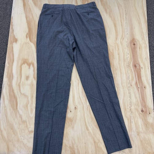 Ballin mens 40 Gray speckled Super 100s new wool Pleated Dress Pants NWOT - Picture 4 of 5