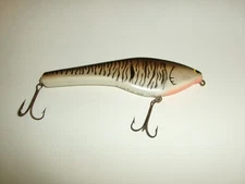 Rarity 10 Vintage Bagley B Flat 7 Musky Jerkbait Lure All Brass BF7-LM4 - Used*