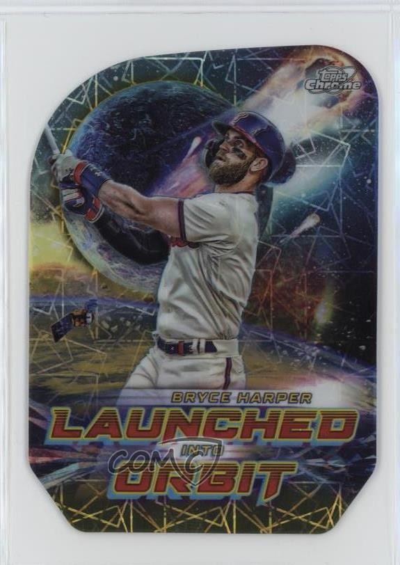 2023 Topps Cosmic Chrome Gold Interstellar Refractor 21/50 Bryce Harper 11o2