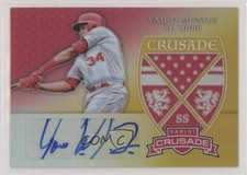 2018 Panini Chronicles Crusade Signatures Gold Prizm 1/10 Yairo Munoz Auto x5u