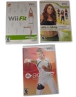 Nintendo Wii Fitness Lot of 3 Wii Fit EA Sports Active Jillian Michaels CIB