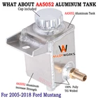 Aluminum Racing Power Steering Fluid Reservoir Tank For Ford Mustang  2005-2018