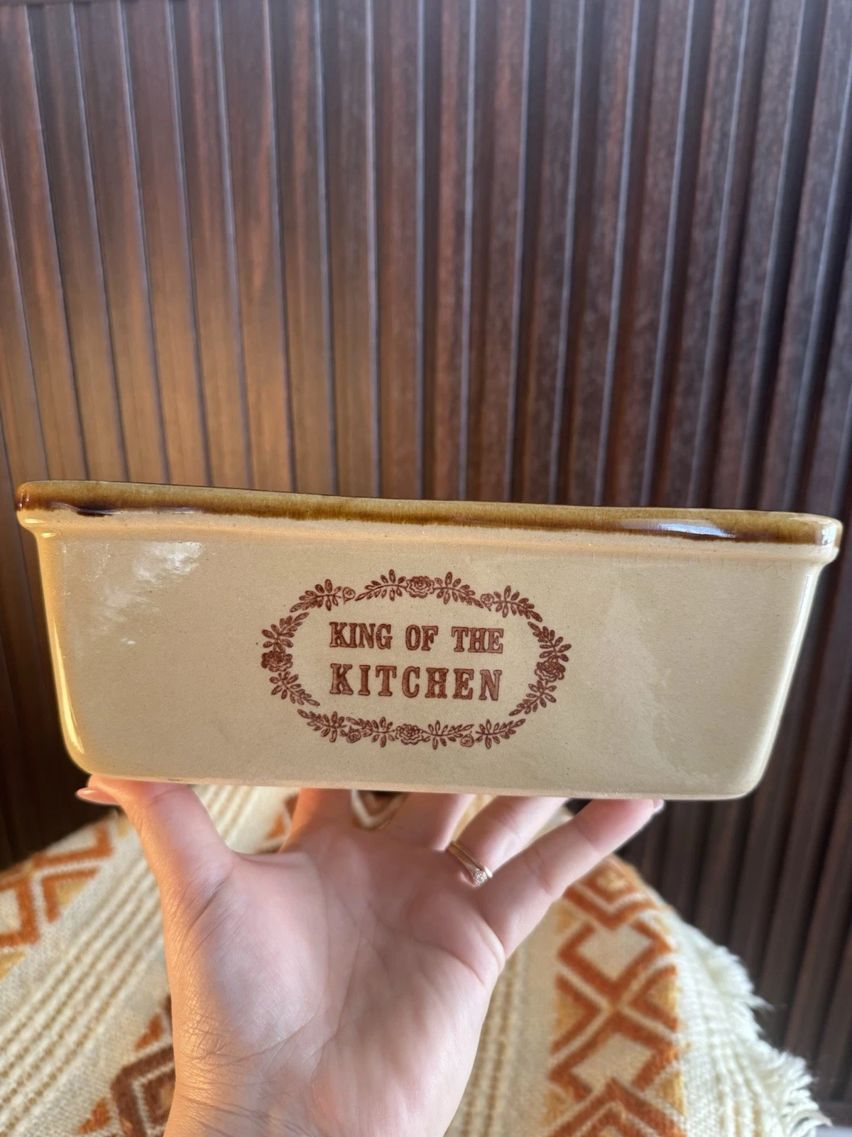 Pampered Chef Stoneware - King Of The Kitchen- Vintage Croc Style