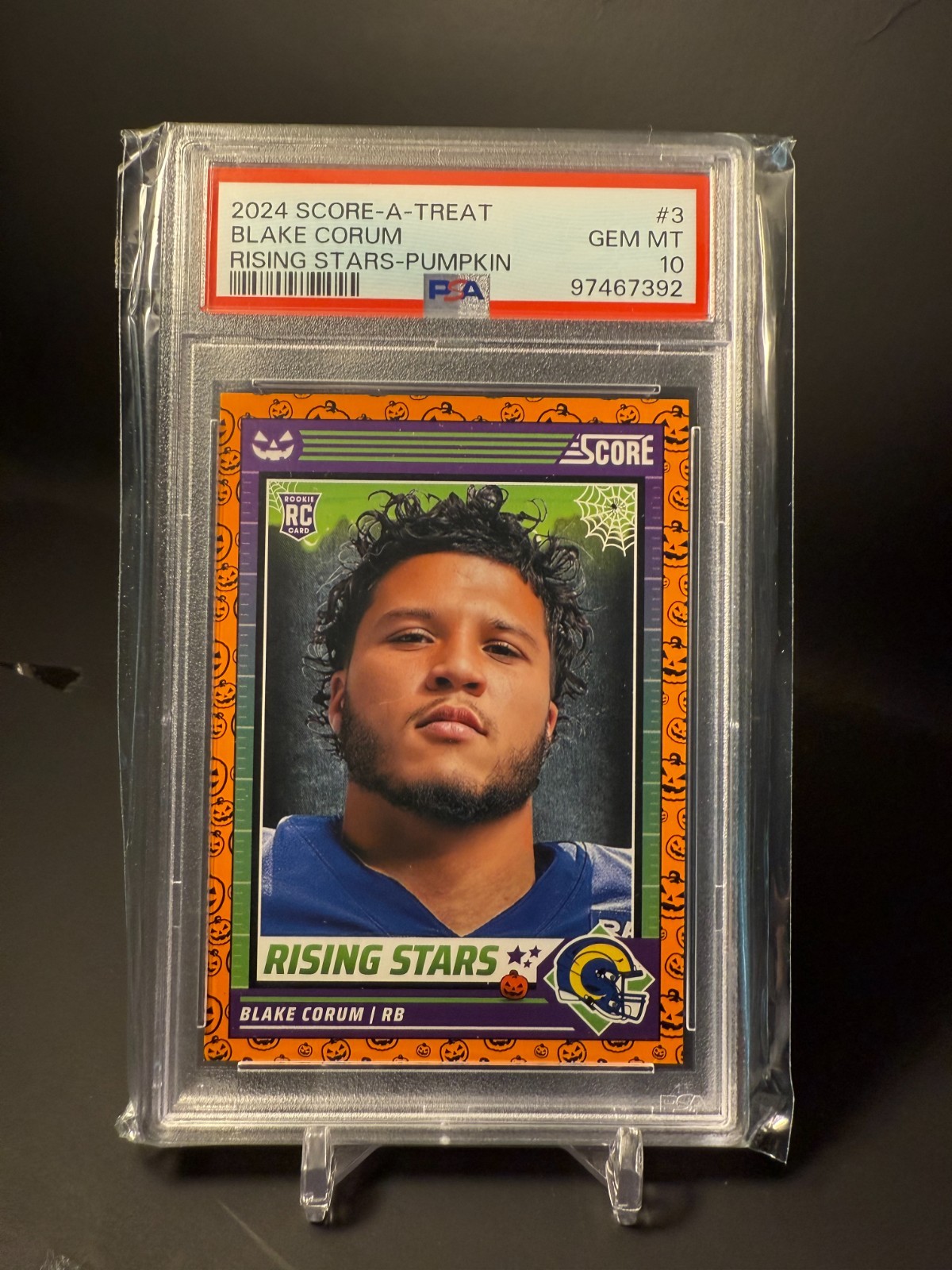 Blake Corum Panini Score-A-Treat Rising Stars #3 Pumpkin