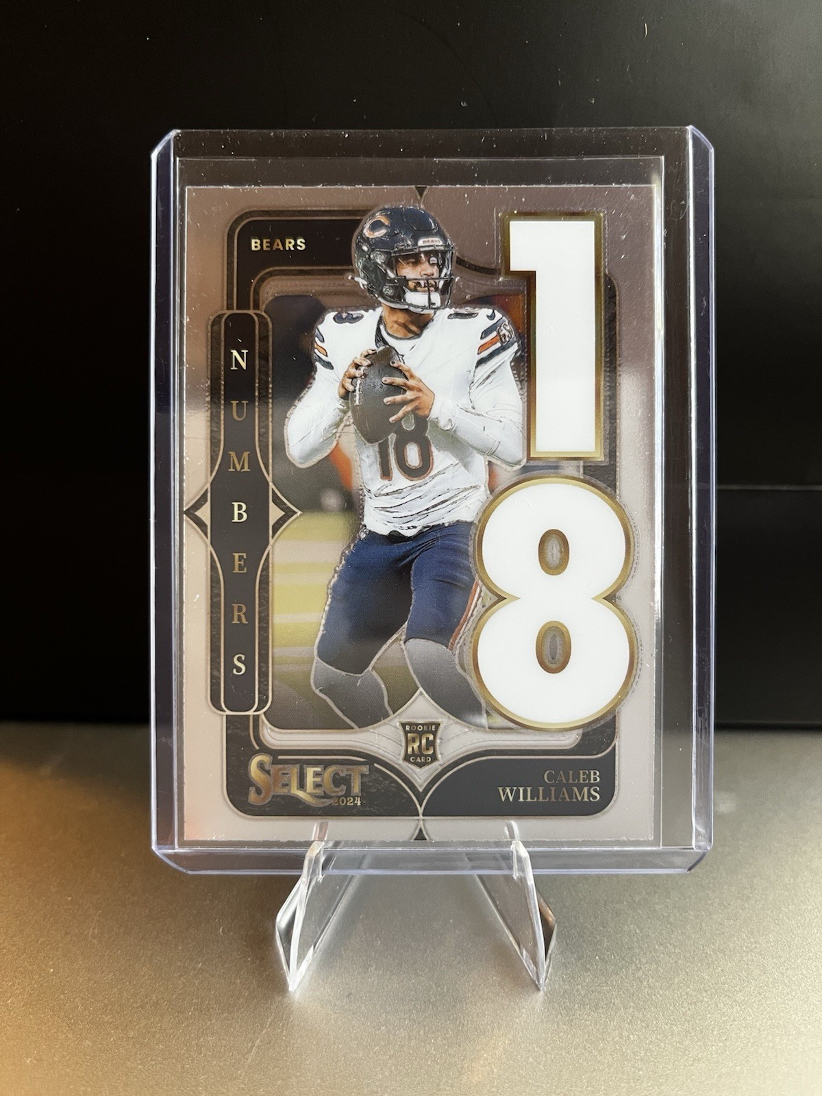 Panini 2024 Select Numbers Caleb Williams Rookie #19 Chicago Bears Card