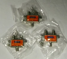 2 WAY TELEVISION SPLITTER CABLE OR ANTENNA Lot of 3 Cabletronix CTGHS-2