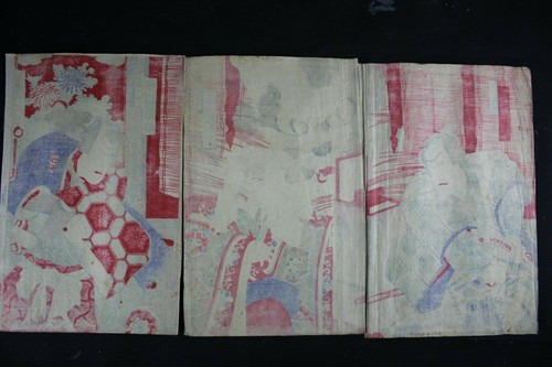 ORIGINAL JAPANESE WOODBLOCK PRINT CAT GHOST SAMURAI - Picture 5 of 5