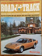 Road Track Magazine September 1969 Maserati Indy Fiat Porsche 908 Mercedes