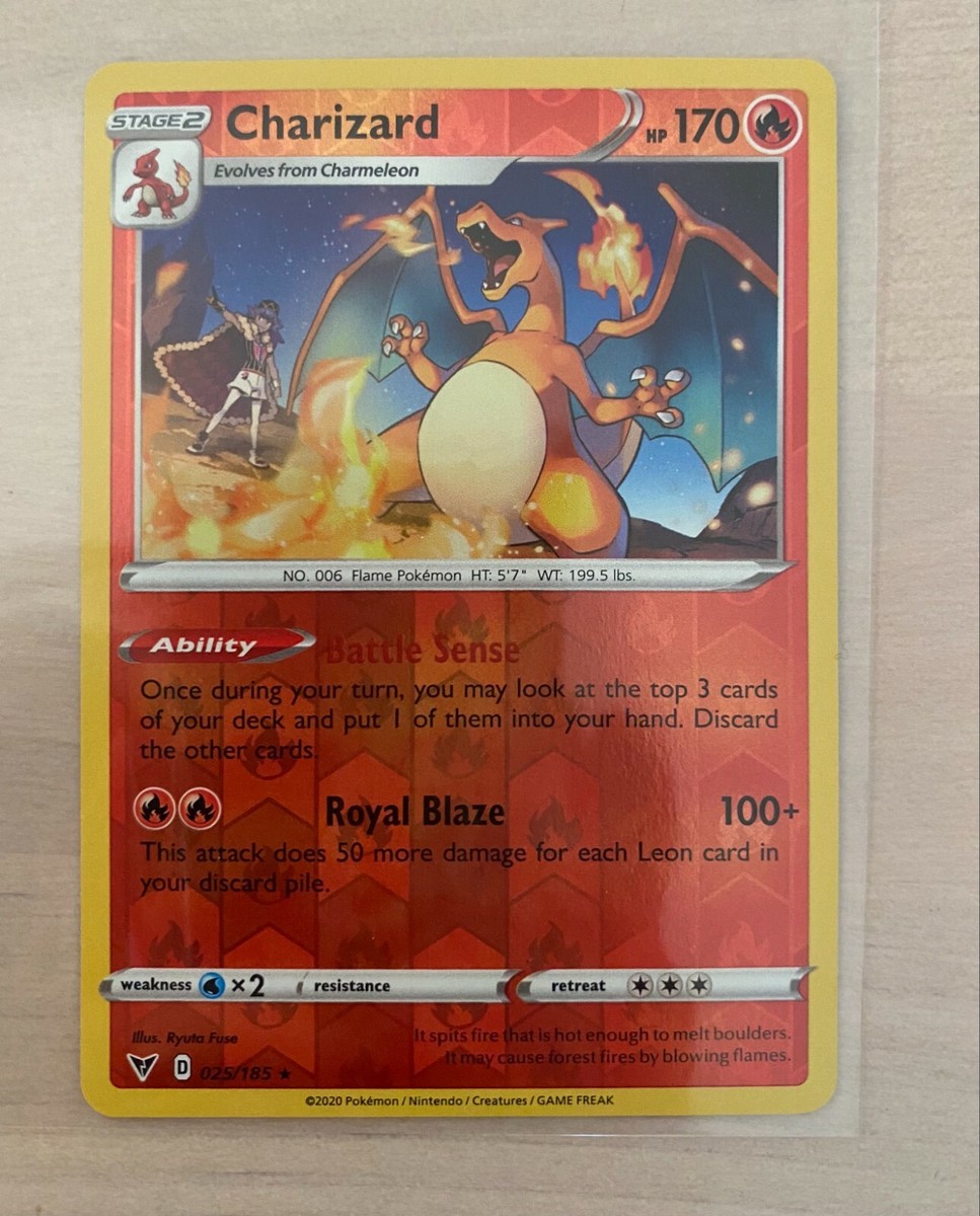 Charizard 025/185 Reverse Holo Rare Vivid Voltage Pokemon