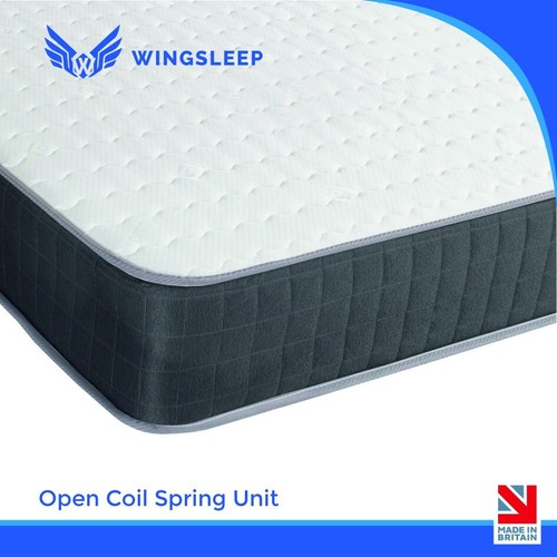 Black Hybrid Memory Foam Rolled Mattress | 3ft 4ft 4ft6 Double 5ft King 6ft Bed - Picture 3 of 7