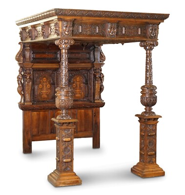 GROSSES & WICHTIGES ANTIKES CA. 1600 CHARLES I DOKUMENTIERT ENGLISCHES EICHE TESTERBETT