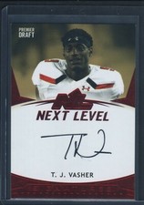 T.J. Vasher Next Level Signature Auto Card 21NL-TJV 2021 Sage Football