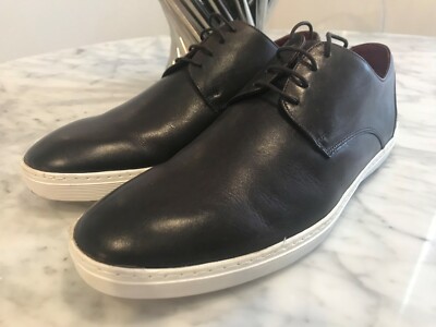 Men's MERCANTI FIORENTINI Brown Leather Fashion Lace Up Sneakers Shoes 11 M
