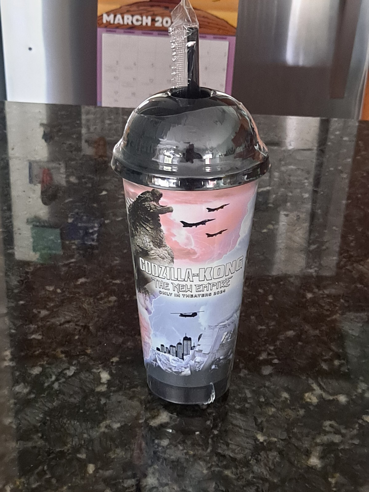 Godzilla X Kong The New Empire Circle K Color Changing Froster Cup & Straw NEW | eBay