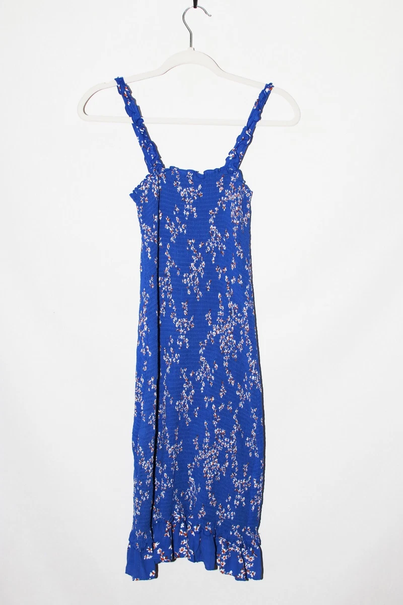 Faithfull farah smocked midi clearance dress