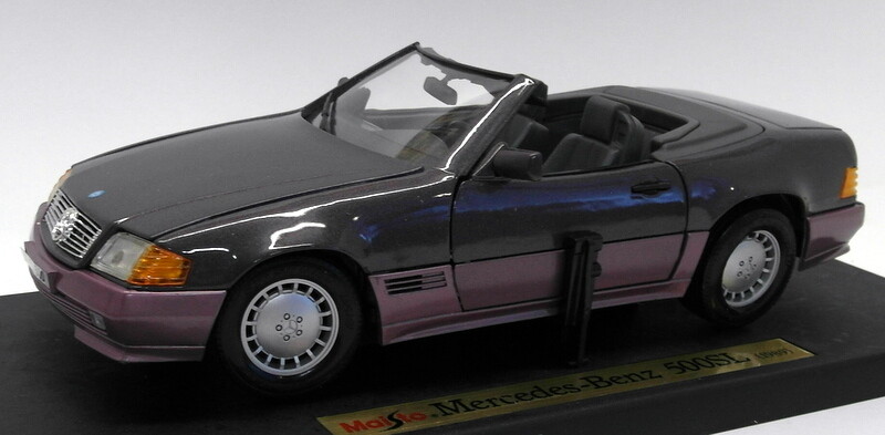 Maisto 1/24 - Mercedes 500SL 1989 - Turquoise - Diecast Collection