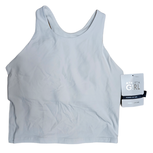 Athleta Girl Power Of She Girls Size 14 X-Large Long Distance White Sports Bra