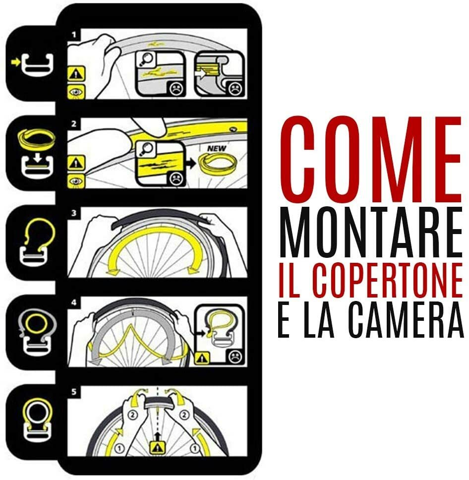 COPERTONE MOUNTAIN BIKE 27.5 X 2.10 MTB 54-584 PNEUMATICO RIGIDO BICICLETTA BICI foto 4