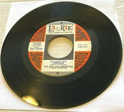 The Earl May Conception - Oh Happy Day/Carmelita 45 Laurie promo funk/soul HEAR
