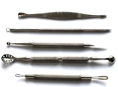5-Piece Skin Care Set Pore Extractor Blackhead Remover Comedone Lifter