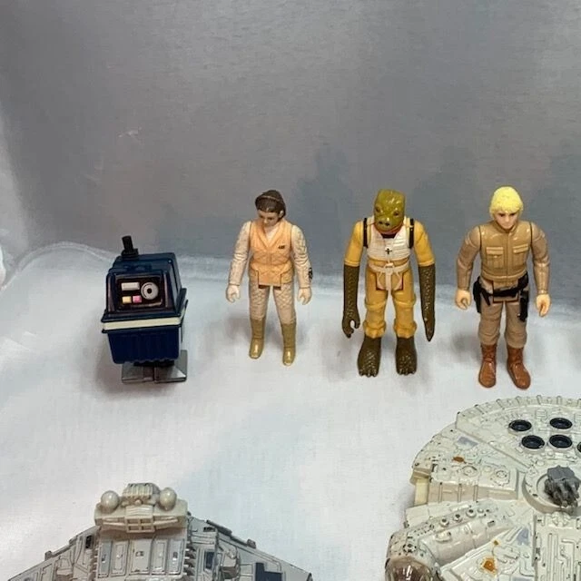 Lote de 12 Figuras Diecast Star Wars Años 70 80 De Colección Luke Chewbacca Leia Foto 4 de 4