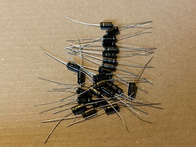25pc Electrolytic Capacitor Axial 2000hr +105  RoHS 47uF 50V φ6x13mm Supertech