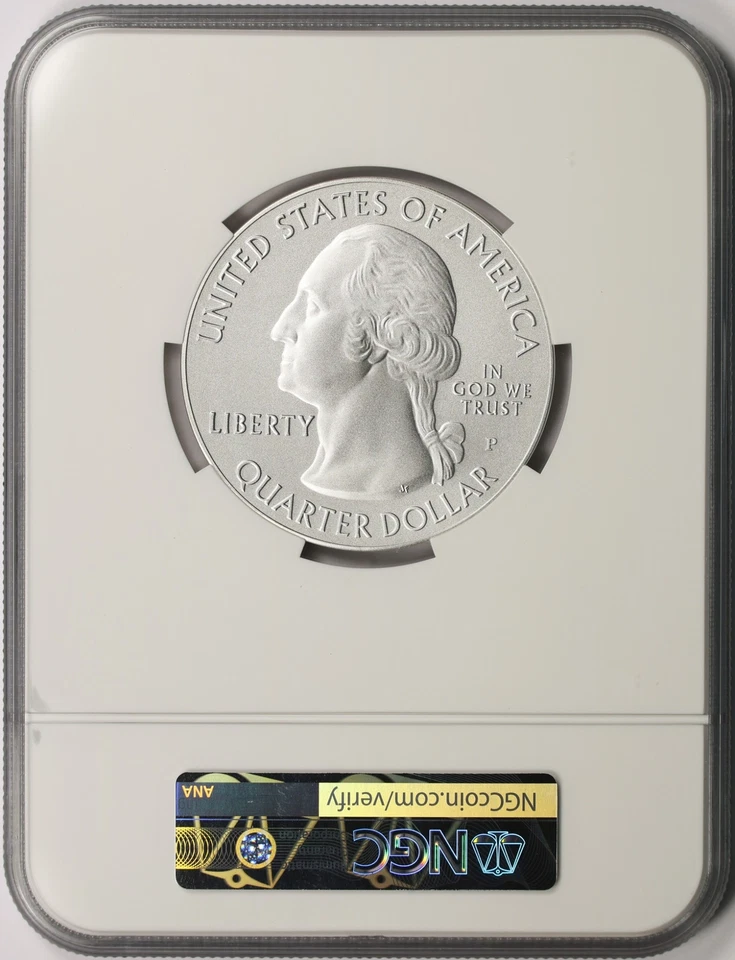 2014-P Shenandoah NP ATB 5 oz Silver Quarter 25c NGC SP70 America the Beautiful - Image 2 of 4