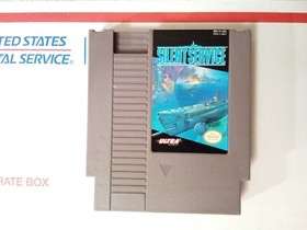 To the Earth and Silent Service NES Games, Cartridges Only, Tested, Nintendo NES