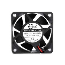 SXDOOL 5v 60mm PC CPU Cooling Fan 2 Pin Computer Case Cooler 6025 60x60x25mm