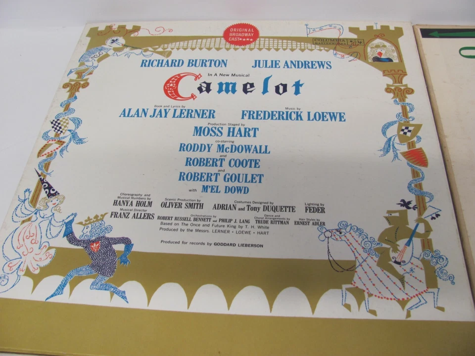 Lot 5 Musical LP Record Vinyl The Music Man, Oklahoma, Camelot, Exodus, Showboat - Image 2 of 4