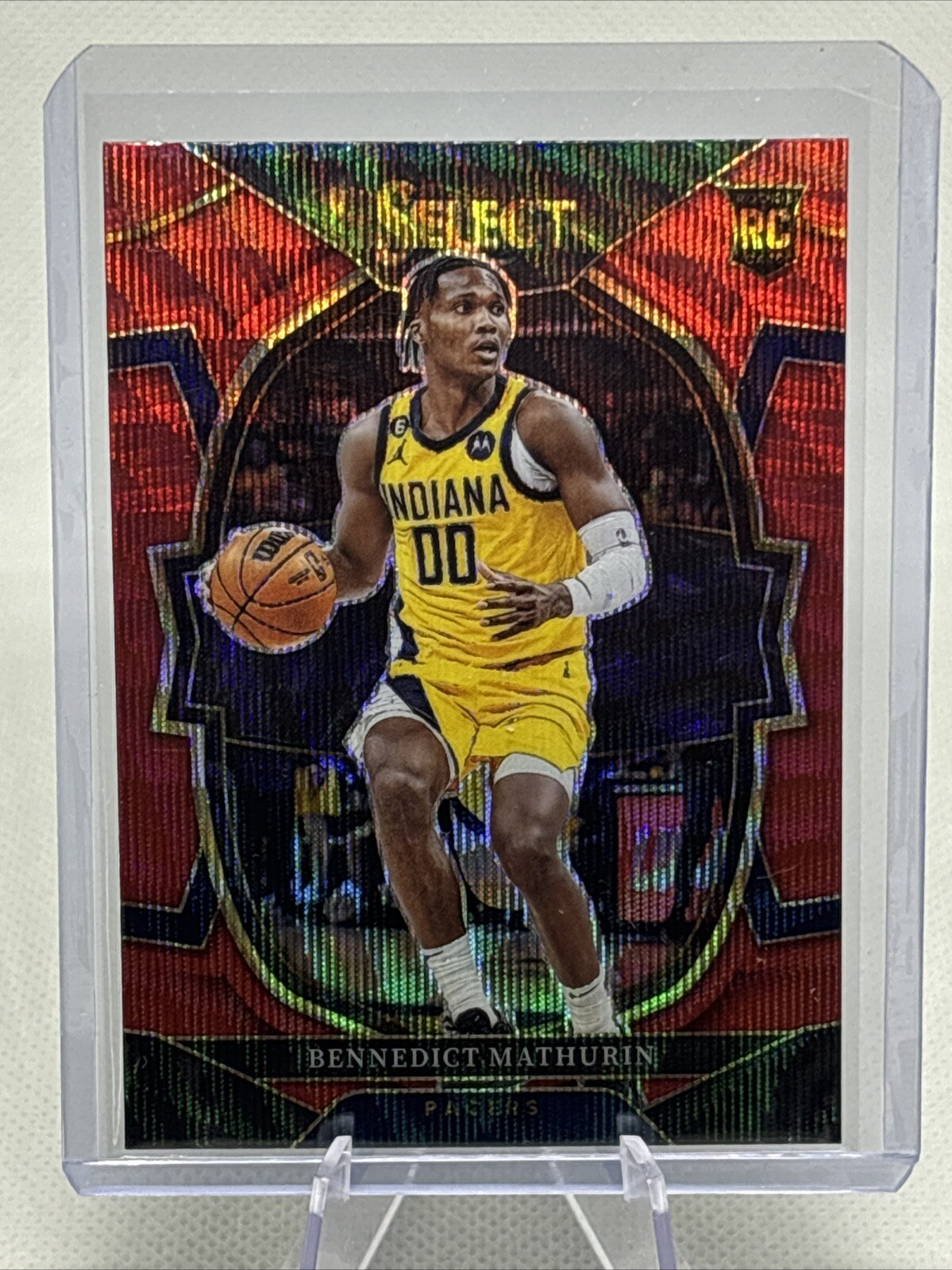 2022-23 Select #79 Bennedict Mathurin Red Wave Prizm Pacers Rookie NM+