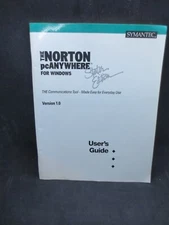 The Norton pc Anywhere For Windows Symantec 1.0 remote software User Manual