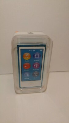 🍎🍎New Apple iPod Nano 7th Generation Blue MP3 Player SEALED