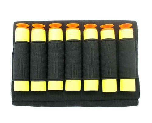 7 Round 12/20 Gauge Shotgun Buttstock Shell Holder Elastic Ammo Tactical Holster - Picture 2 of 5