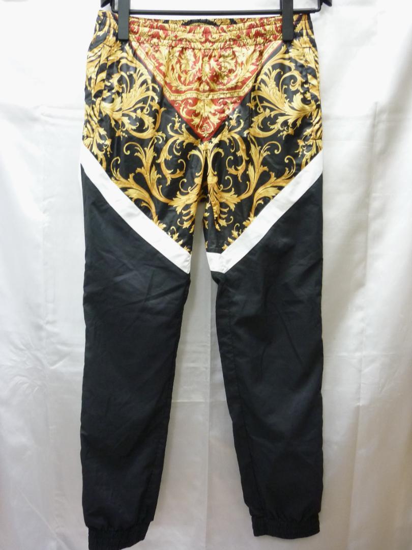 パンツ VERSACE BAROQUE PANTS Versace Baroque Print Pants Panel Track Pants Black Side